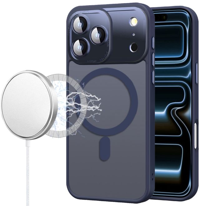 IPHONE 17 PRO HYBRID METAL TEMP CAMERA GLASS - BLUE