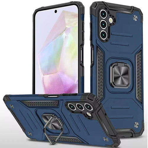 KICKSTAND CASE FOR SAMSUNG A36 - BLUE