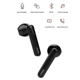 Reiko TWS Wireless Earbuds with Charging Case Macaron Finishing In Black