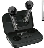 Reiko TWS Wireless Earbuds with Charging Case Macaron Finishing In Black