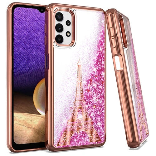 GLITTER MOTION CASE FOR SAM A32 5G - ROSEGOLD