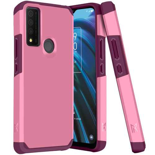 Matte ShockProof Case - Pink FOR TCL XE 20