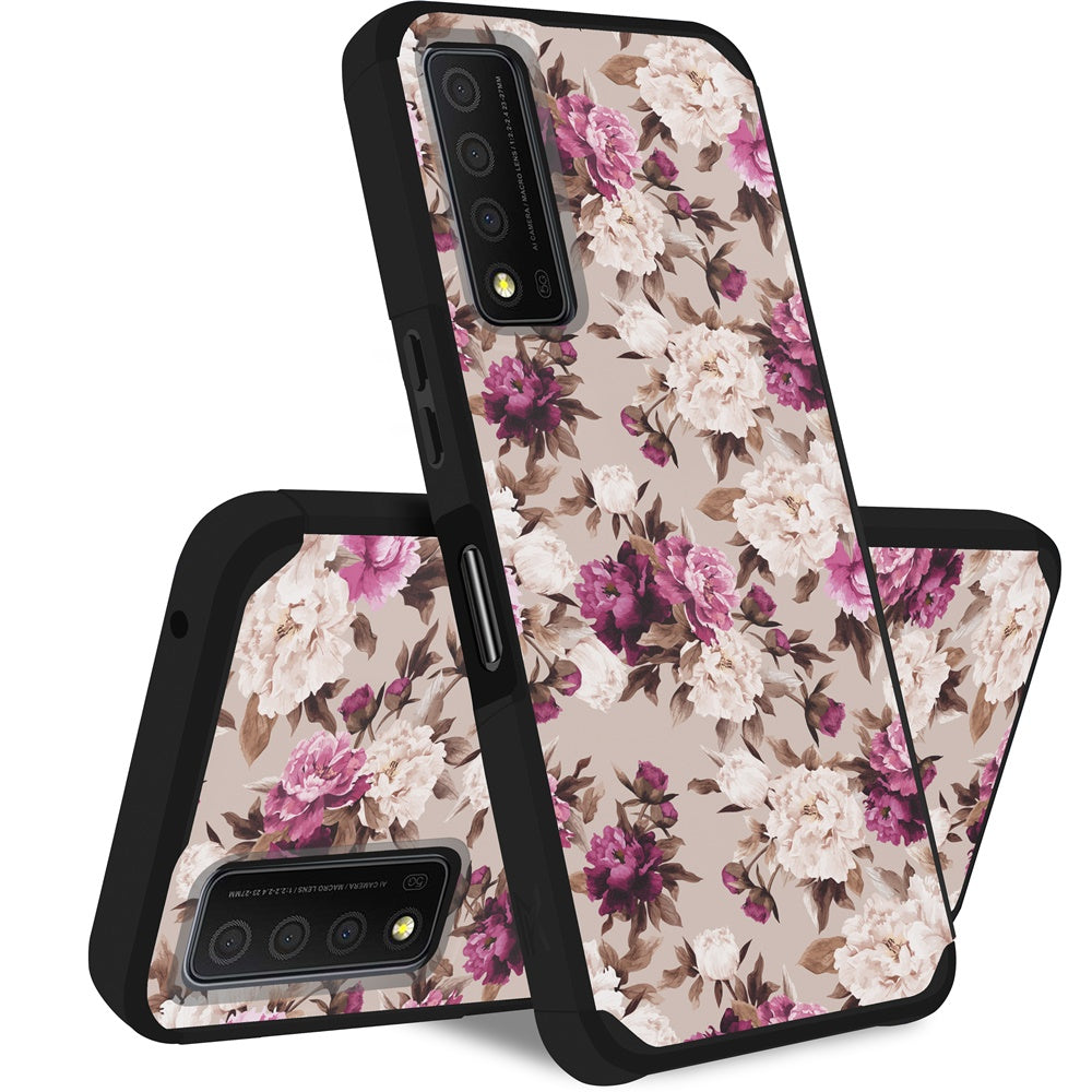 Matte ShockProof Case Case For TCL Stylus 5G - Floral Downtown Cellular Matte ShockProof Case Case For TCL Stylus 5G - Floral Downtown Cellular