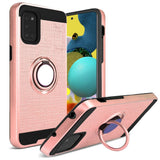 Magnetic Ring Kickstand Hybrid Case FOR GALAXY A51