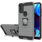 Magnetic Ring Stand Hybrid Case FOR MOTO G PURE