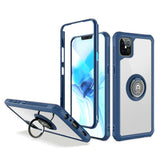 Transparent Magnetic Ring Kickstand Case For iPhone 12 Pro (2 Colors)