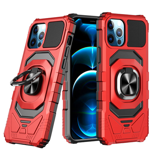 Armor Magnetic Ring Stand Case for SE 3 - Red