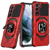 Robotic Hybrid with Magnetic Ring Stand Case for Galaxy S22 Plus