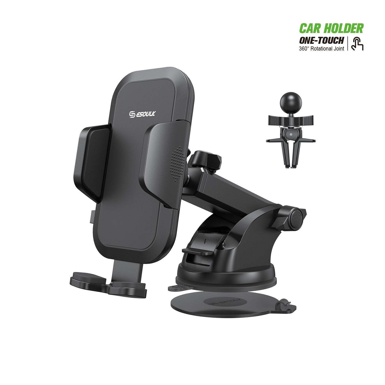 Esoulk AIR VENT & DASHBOARD 2 IN 1 CAR PHONE MOUNT – Downtown Cellular
