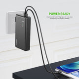 Esoulk 10000mAh PD 18W POWER BANK WITH BUILT IN WALL CHARGER