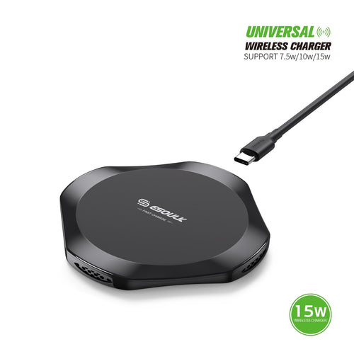 Esoulk 15W UNIVERSAL WIRELESS CHARGER & 5FT TYPE-C CHARGING CABLE