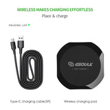 Esoulk 15W UNIVERSAL WIRELESS CHARGER & 5FT TYPE-C CHARGING CABLE